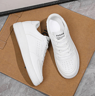 SH404 - Korean Autumn White Casual Sneakers